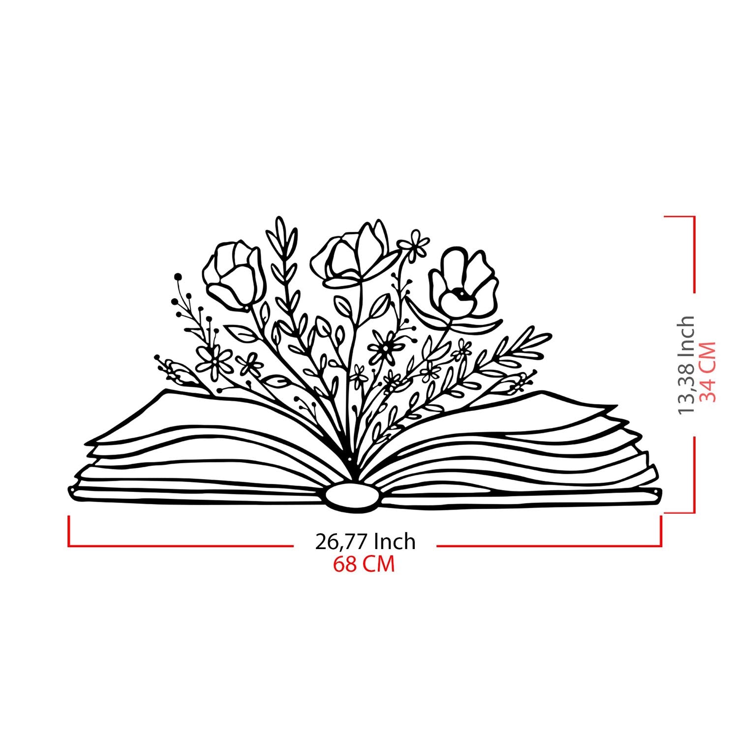 Culture Flower in Schwarz präsentiert im Onlineshop von KAQTU Design AG. Wanddeko ist von Wallity