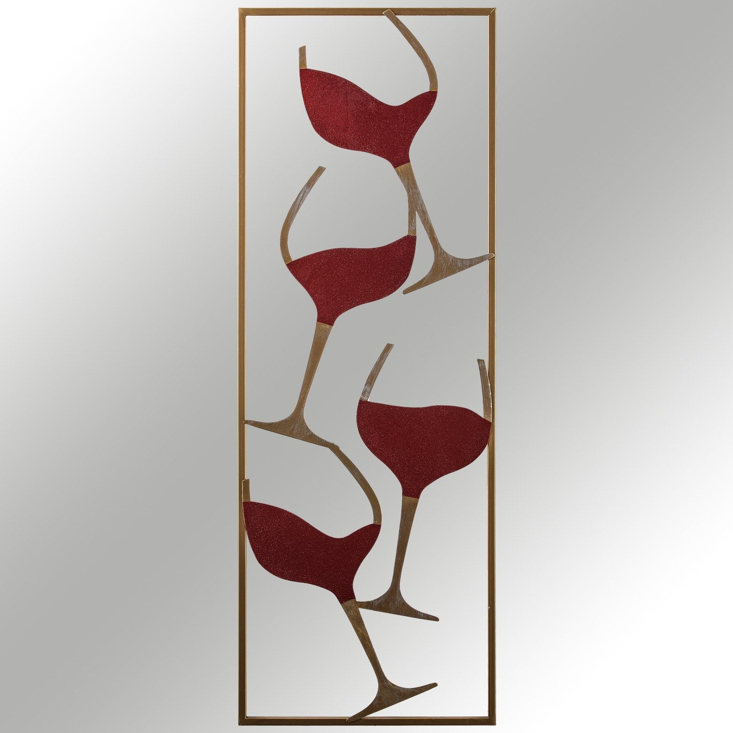 Wine - 2 in Mehrfarbig präsentiert im Onlineshop von KAQTU Design AG. Wanddeko ist von Wallity