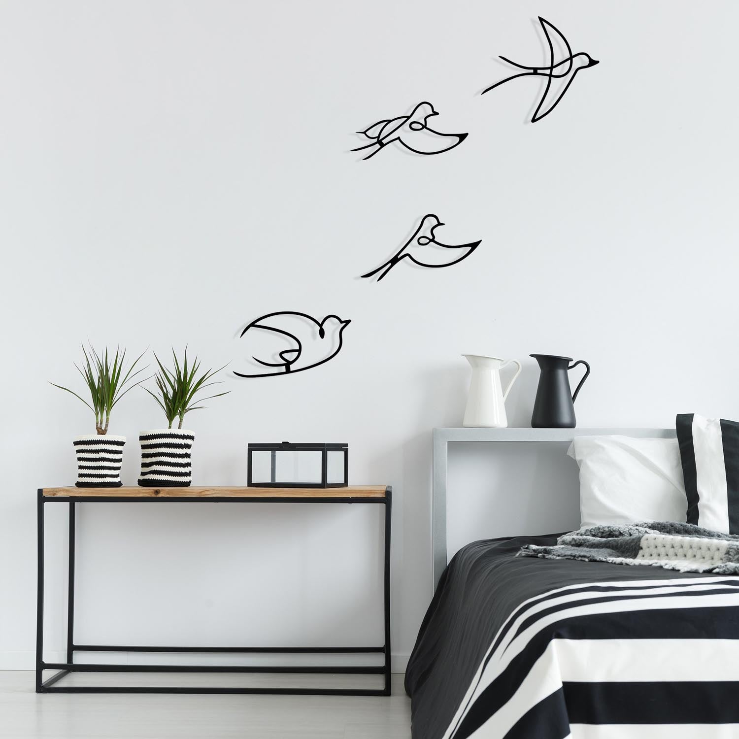 Hope in Schwarz präsentiert im Onlineshop von KAQTU Design AG. Wanddeko ist von Wallity