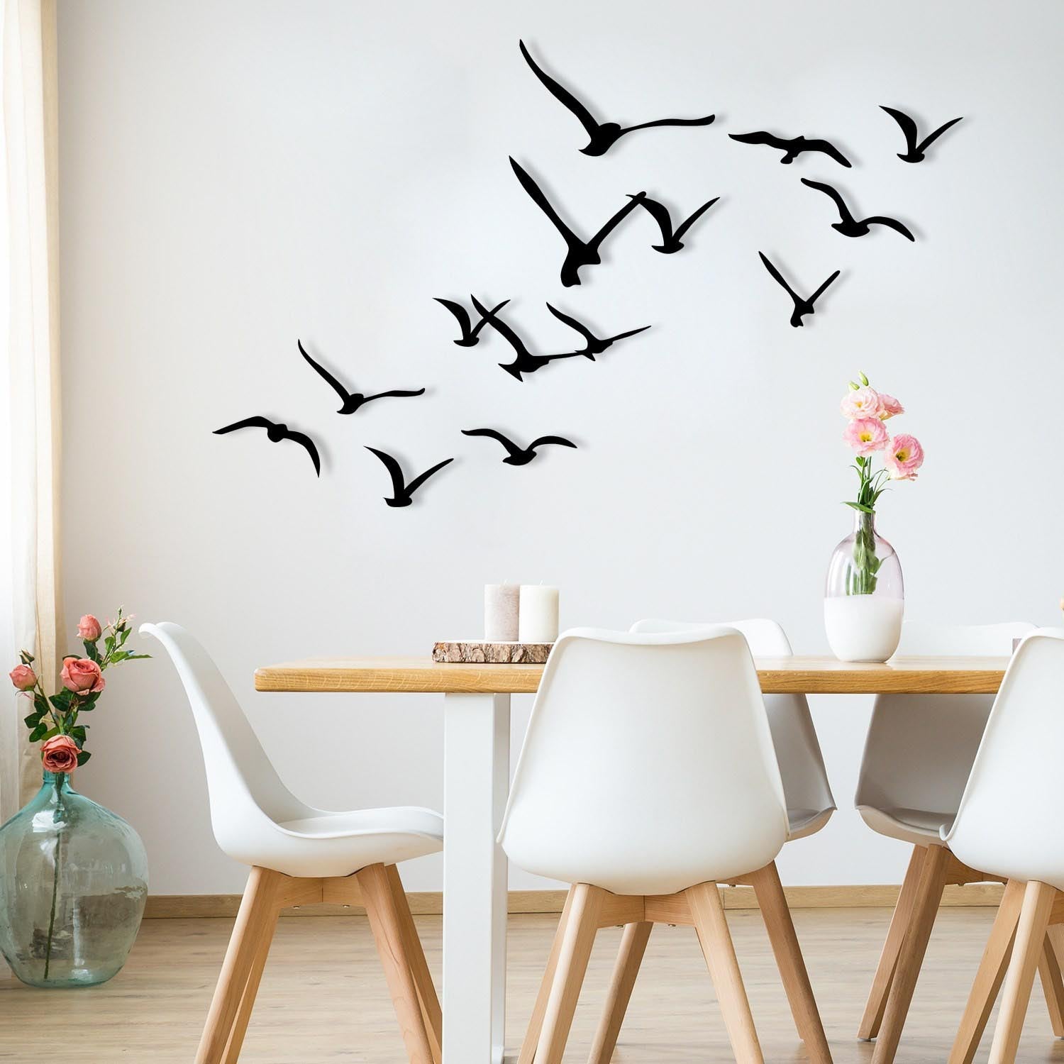 Migration in Schwarz präsentiert im Onlineshop von KAQTU Design AG. Wanddeko ist von Wallity