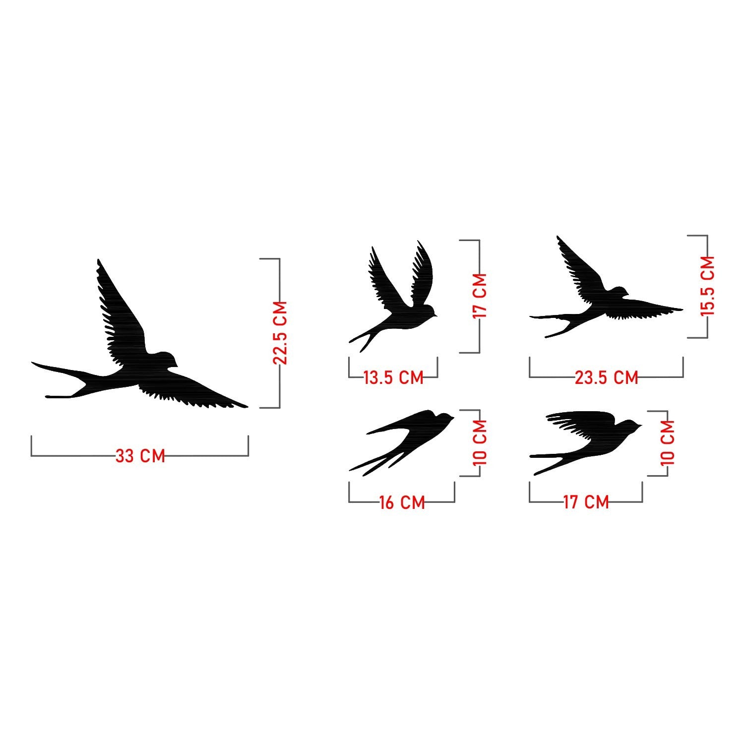 Crow in Schwarz präsentiert im Onlineshop von KAQTU Design AG. Wanddeko ist von Wallity