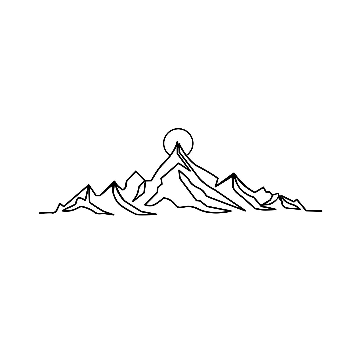 Everest in Schwarz präsentiert im Onlineshop von KAQTU Design AG. Wanddeko ist von Wallity