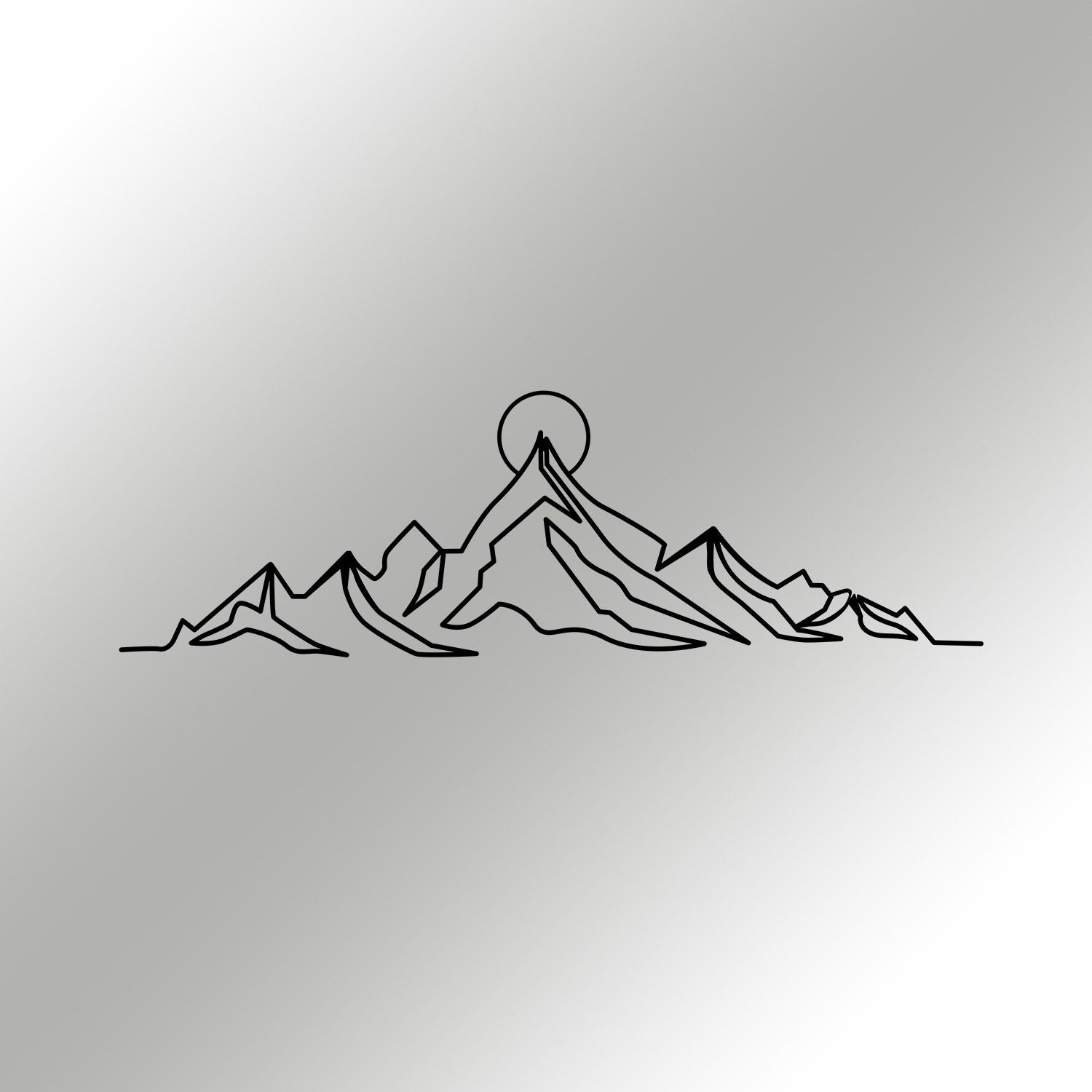Everest in Schwarz präsentiert im Onlineshop von KAQTU Design AG. Wanddeko ist von Wallity