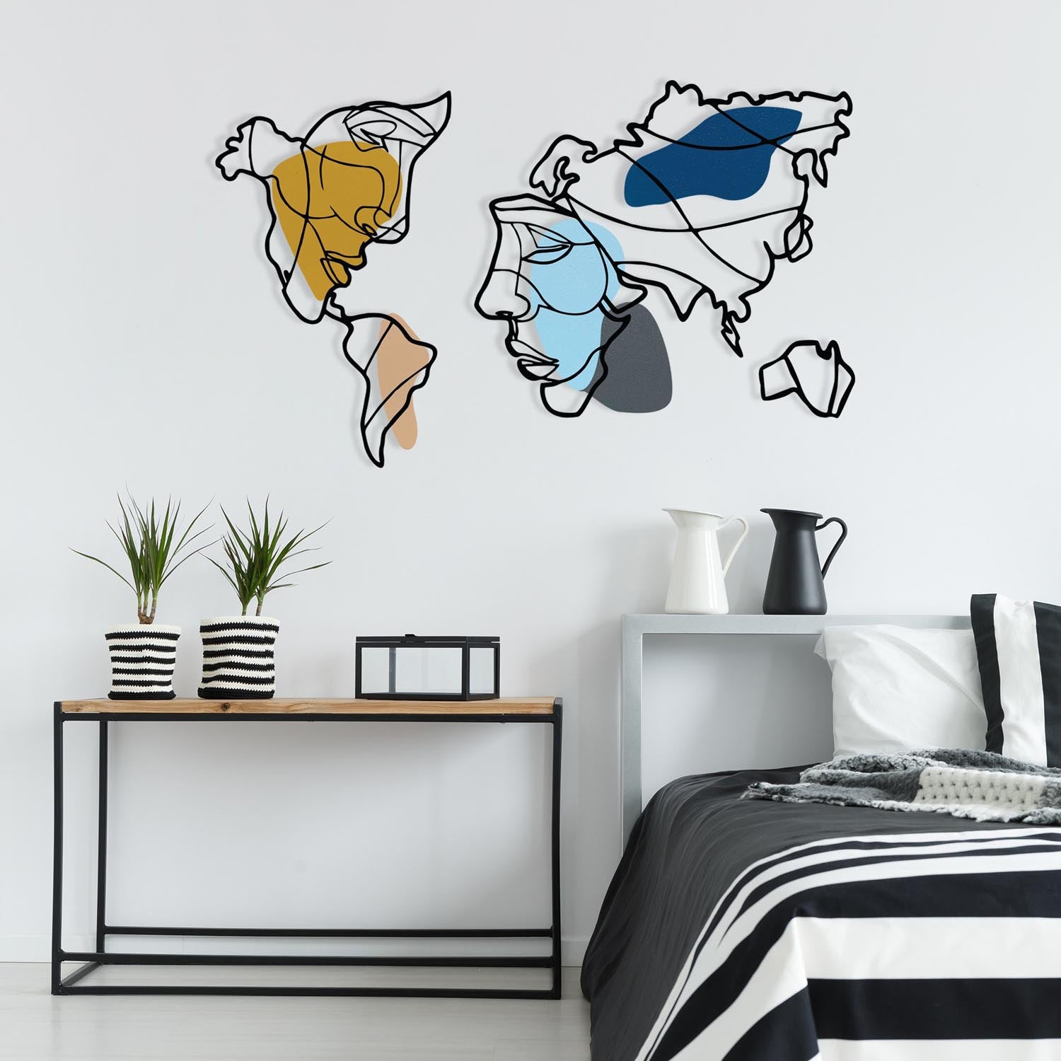 Lie World M in Mehrfarbig präsentiert im Onlineshop von KAQTU Design AG. Wanddeko ist von Wallity