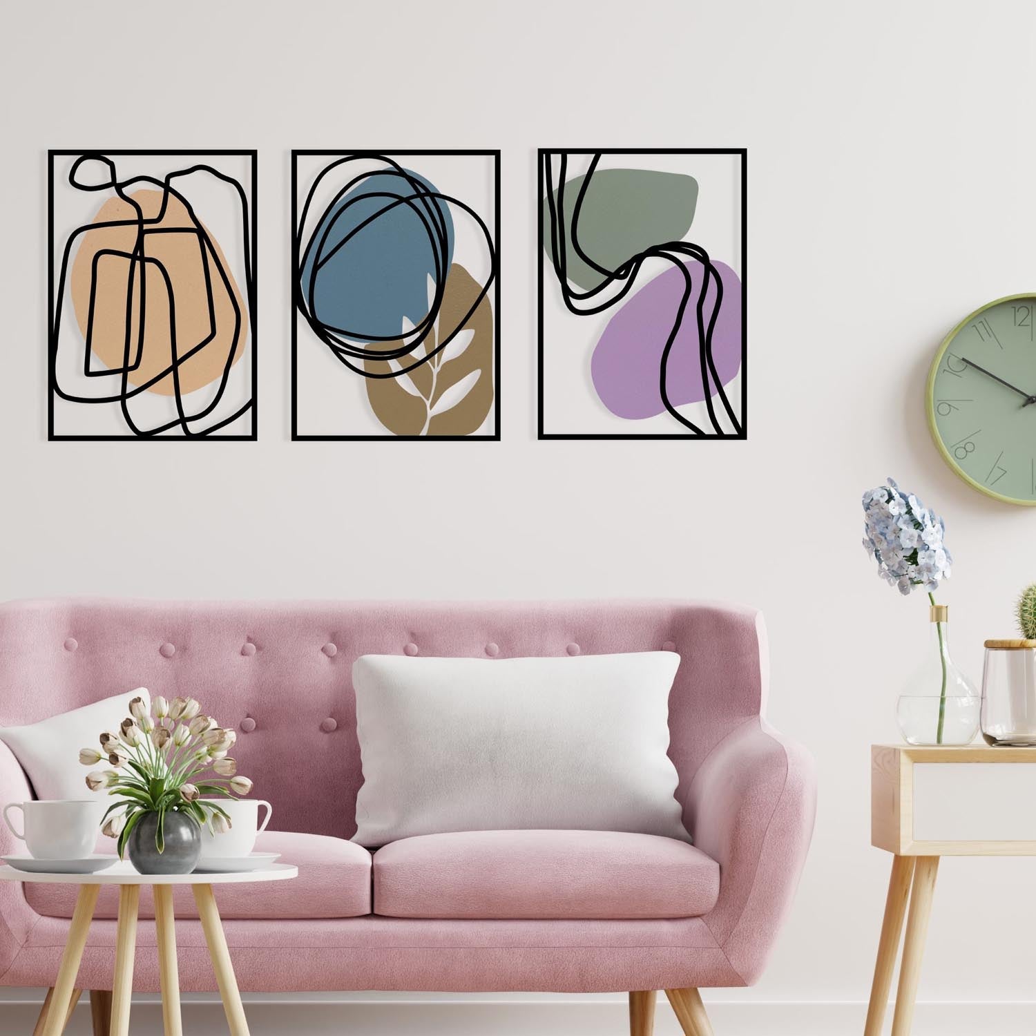 Viyana in Mehrfarbig präsentiert im Onlineshop von KAQTU Design AG. Wanddeko ist von Wallity
