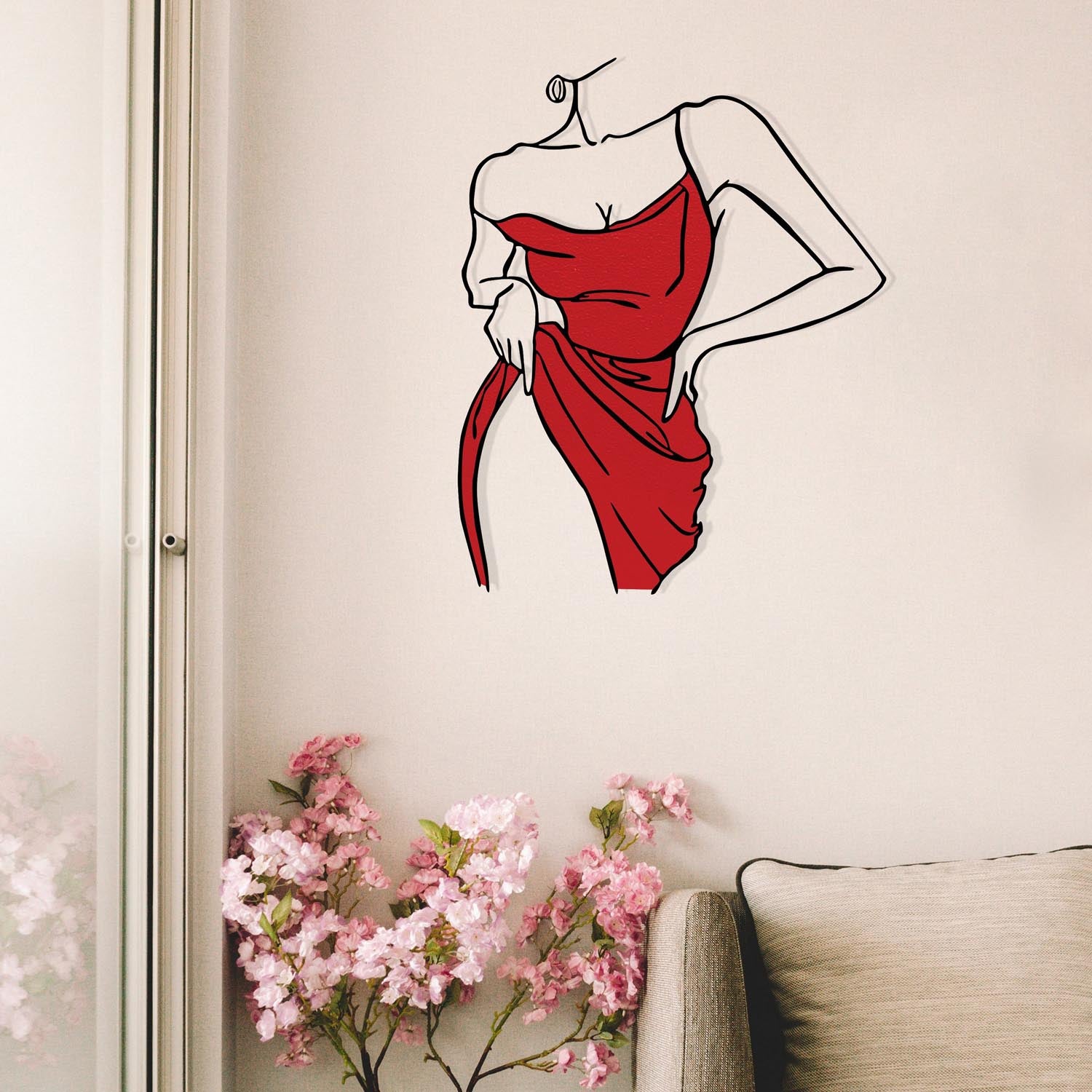 Natalie in Mehrfarbig präsentiert im Onlineshop von KAQTU Design AG. Wanddeko ist von Wallity