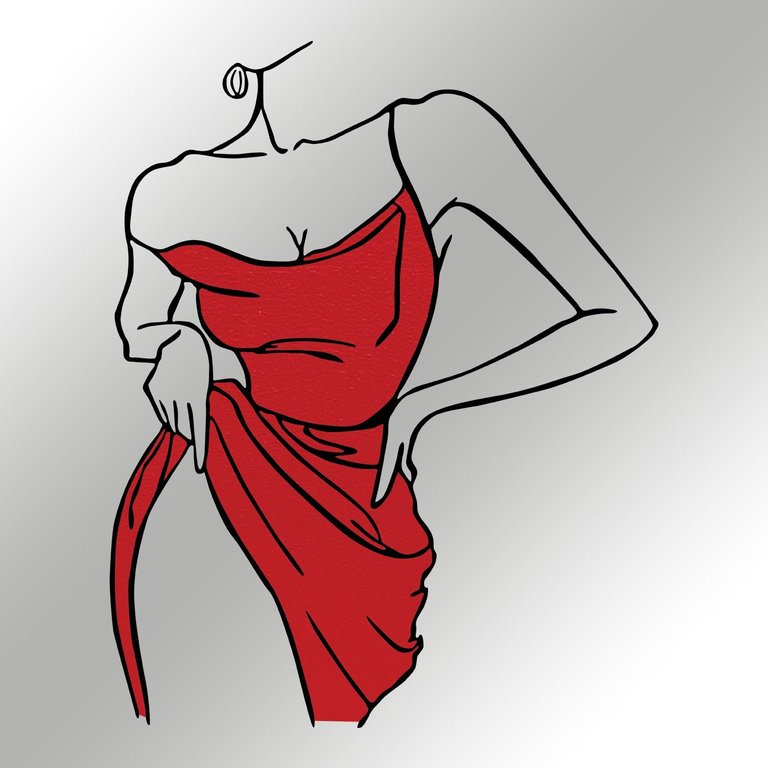 Natalie in Mehrfarbig präsentiert im Onlineshop von KAQTU Design AG. Wanddeko ist von Wallity