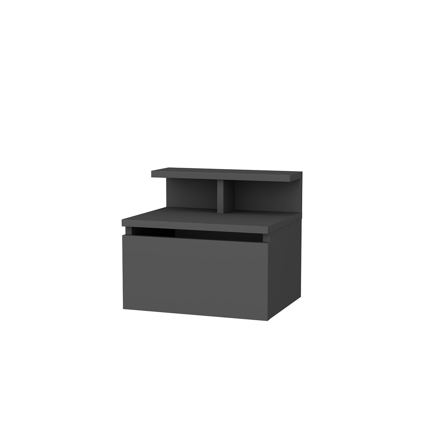 Alice - Anthracite in Anthrazit präsentiert im Onlineshop von KAQTU Design AG. Nachttisch ist von Hanah Home