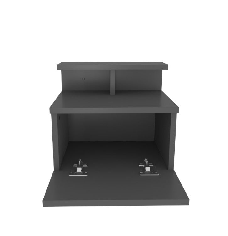 Alice - Anthracite in Anthrazit präsentiert im Onlineshop von KAQTU Design AG. Nachttisch ist von Hanah Home