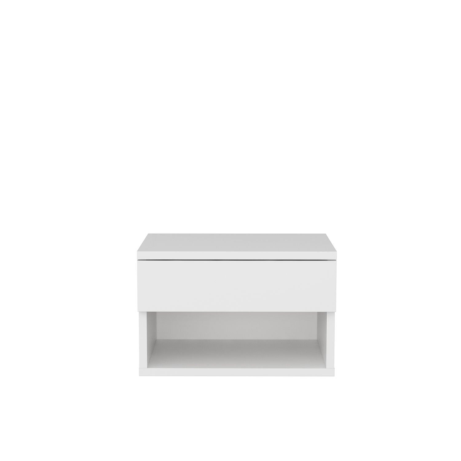 Jamot - White in Weiss präsentiert im Onlineshop von KAQTU Design AG. Nachttisch ist von Hanah Home