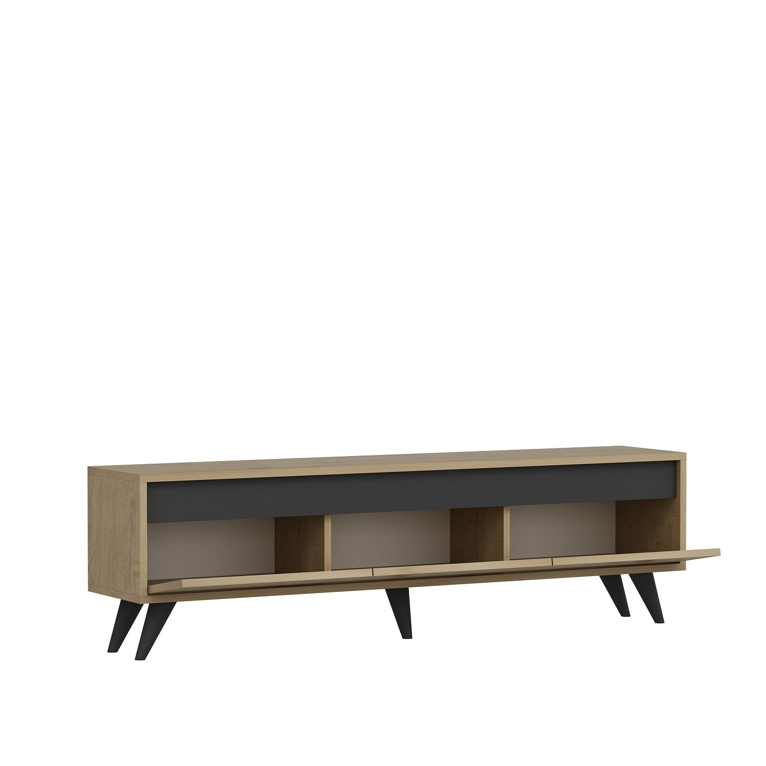 Century - Sapphire Oak in Saphir- Eiche präsentiert im Onlineshop von KAQTU Design AG. Sideboard ist von Hanah Home