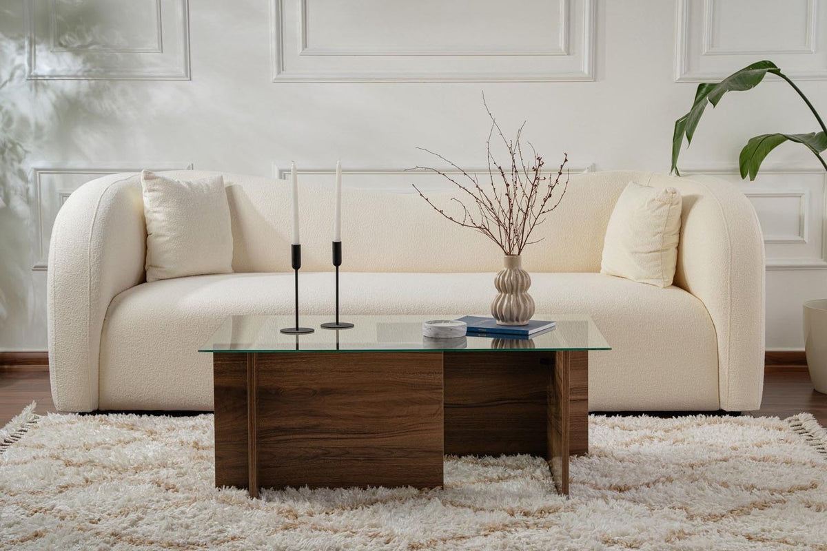 Vetrino Sofatisch - Walnuss in Walnuss präsentiert im Onlineshop von KAQTU Design AG. Couchtisch ist von Nordure