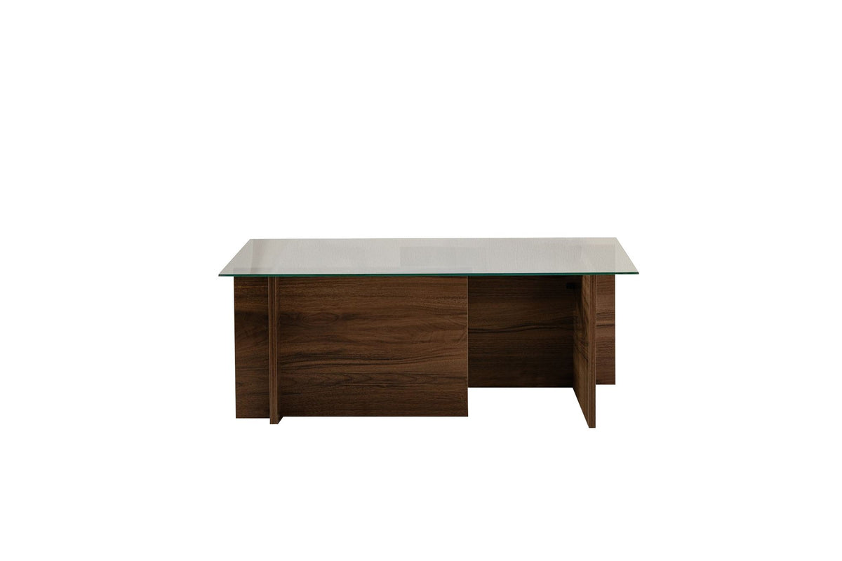 Vetrino Sofatisch - Walnuss in Walnuss präsentiert im Onlineshop von KAQTU Design AG. Couchtisch ist von Nordure