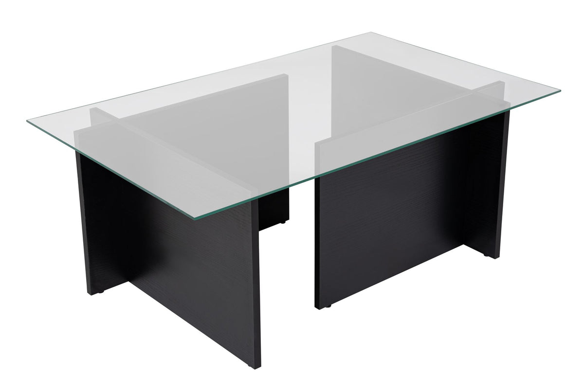 Vetrino Sofatisch - Holz Schwarz in Holz Schwarz präsentiert im Onlineshop von KAQTU Design AG. Couchtisch ist von Nordure