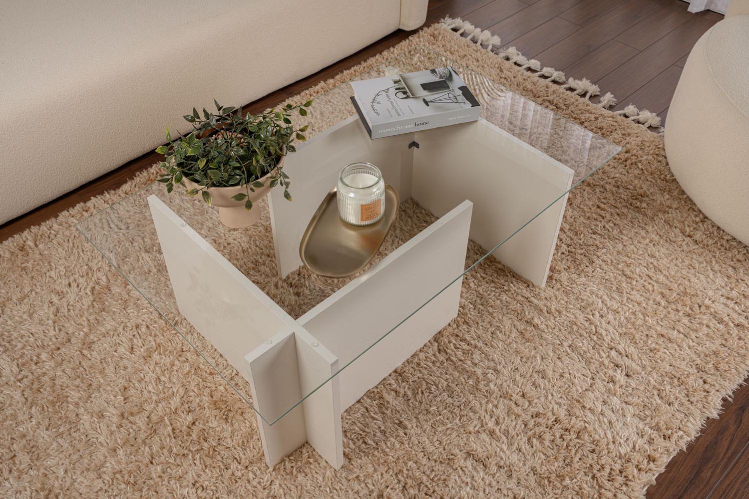 Vetrino - Wooden White in Holz Weiss präsentiert im Onlineshop von KAQTU Design AG. Beistelltisch ist von Nordure