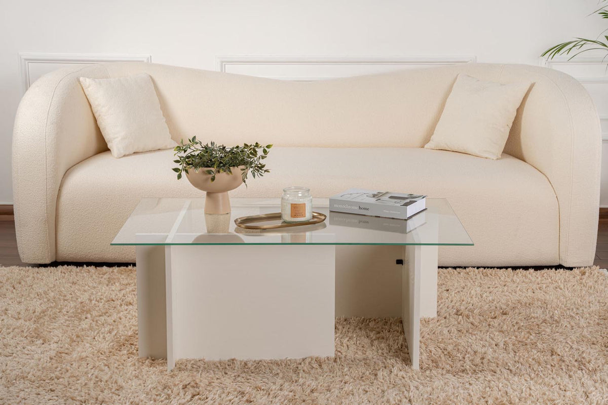 Vetrino Sofatisch - Holz Weiss in Holz Weiss präsentiert im Onlineshop von KAQTU Design AG. Couchtisch ist von Nordure