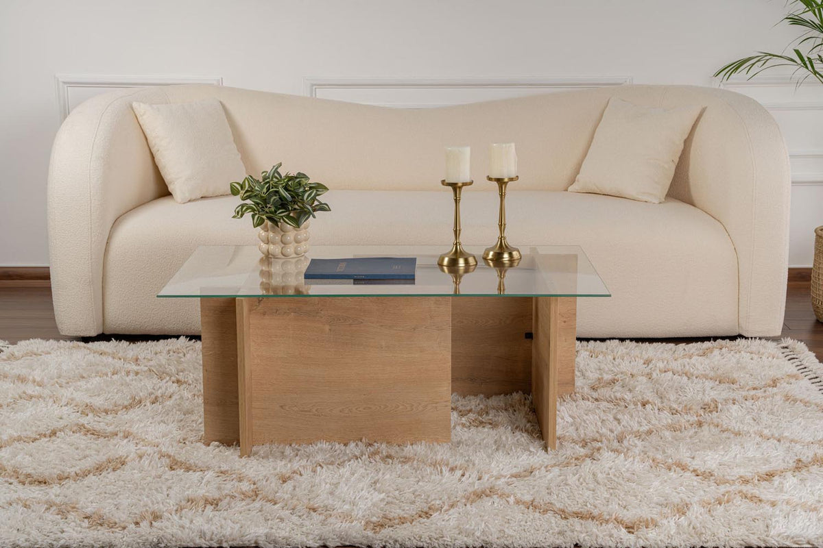 Vetrino Sofatisch - Honig- Eiche in Honig- Eiche präsentiert im Onlineshop von KAQTU Design AG. Couchtisch ist von Nordure