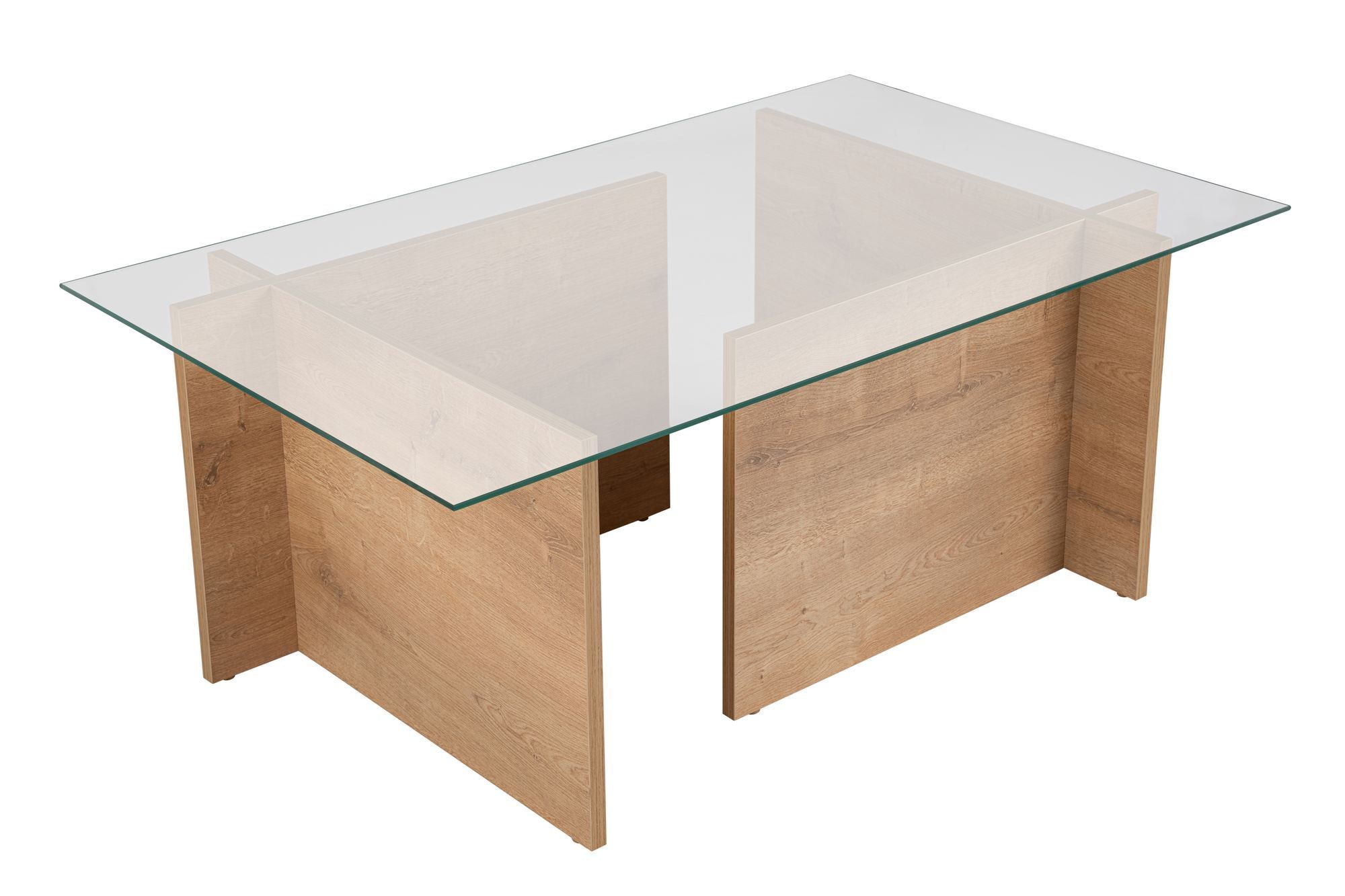 Vetrino - Honey Oak in Honig- Eiche präsentiert im Onlineshop von KAQTU Design AG. Beistelltisch ist von Nordure