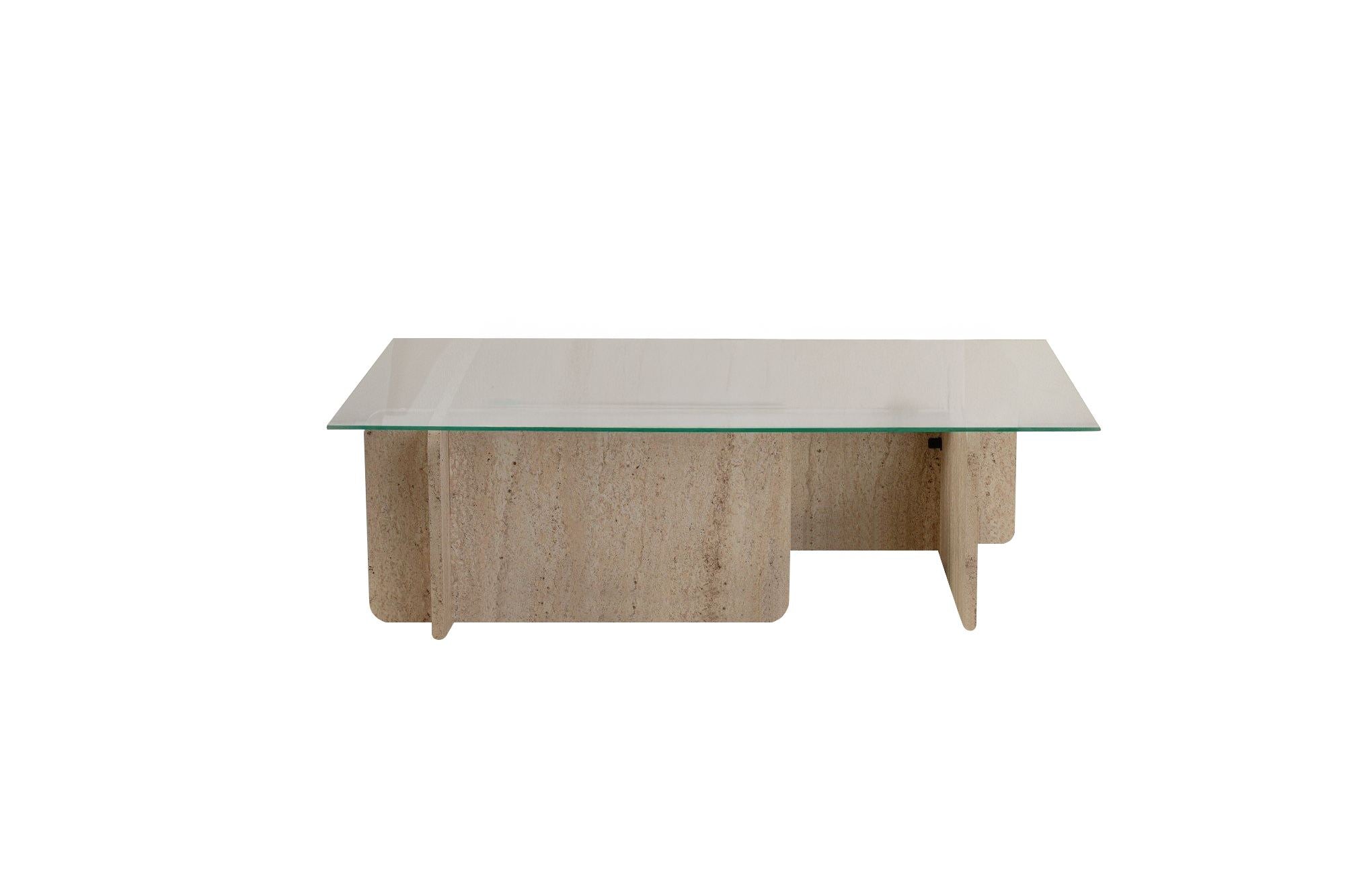 Flavio - Travertine in Travertin präsentiert im Onlineshop von KAQTU Design AG. Beistelltisch ist von Nordure
