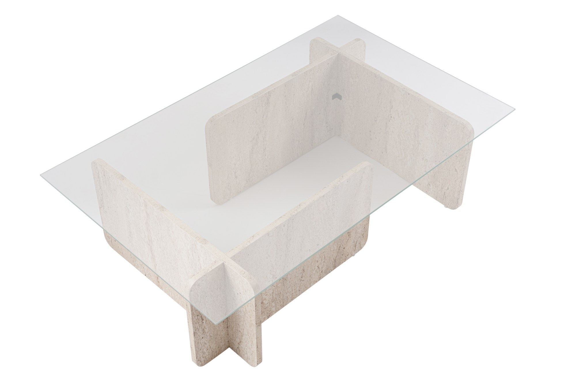 Flavio - Travertine in Travertin präsentiert im Onlineshop von KAQTU Design AG. Beistelltisch ist von Nordure