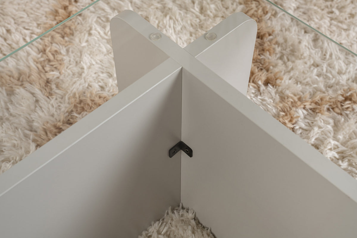 Flavio Sofatisch - Grau in Grau präsentiert im Onlineshop von KAQTU Design AG. Couchtisch ist von Nordure