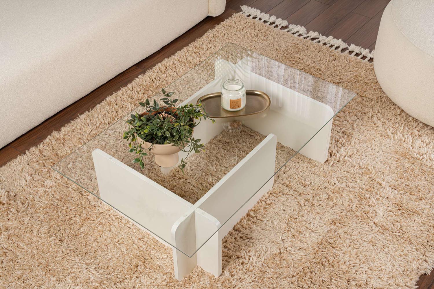 Flavio - Wooden White in Holz Weiss präsentiert im Onlineshop von KAQTU Design AG. Beistelltisch ist von Nordure