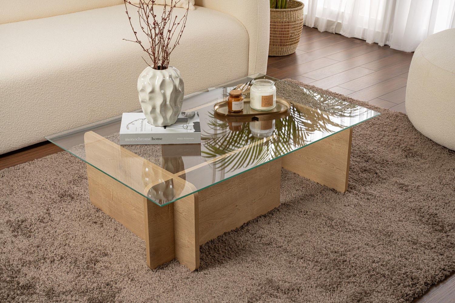 Flavio - Honey Oak in Eiche präsentiert im Onlineshop von KAQTU Design AG. Beistelltisch ist von Nordure