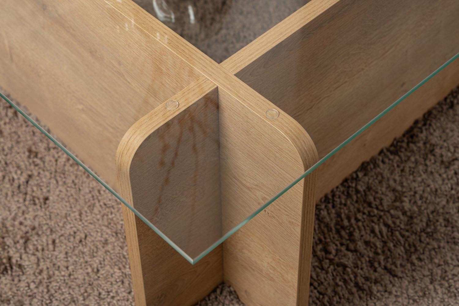 Flavio - Honey Oak in Eiche präsentiert im Onlineshop von KAQTU Design AG. Beistelltisch ist von Nordure