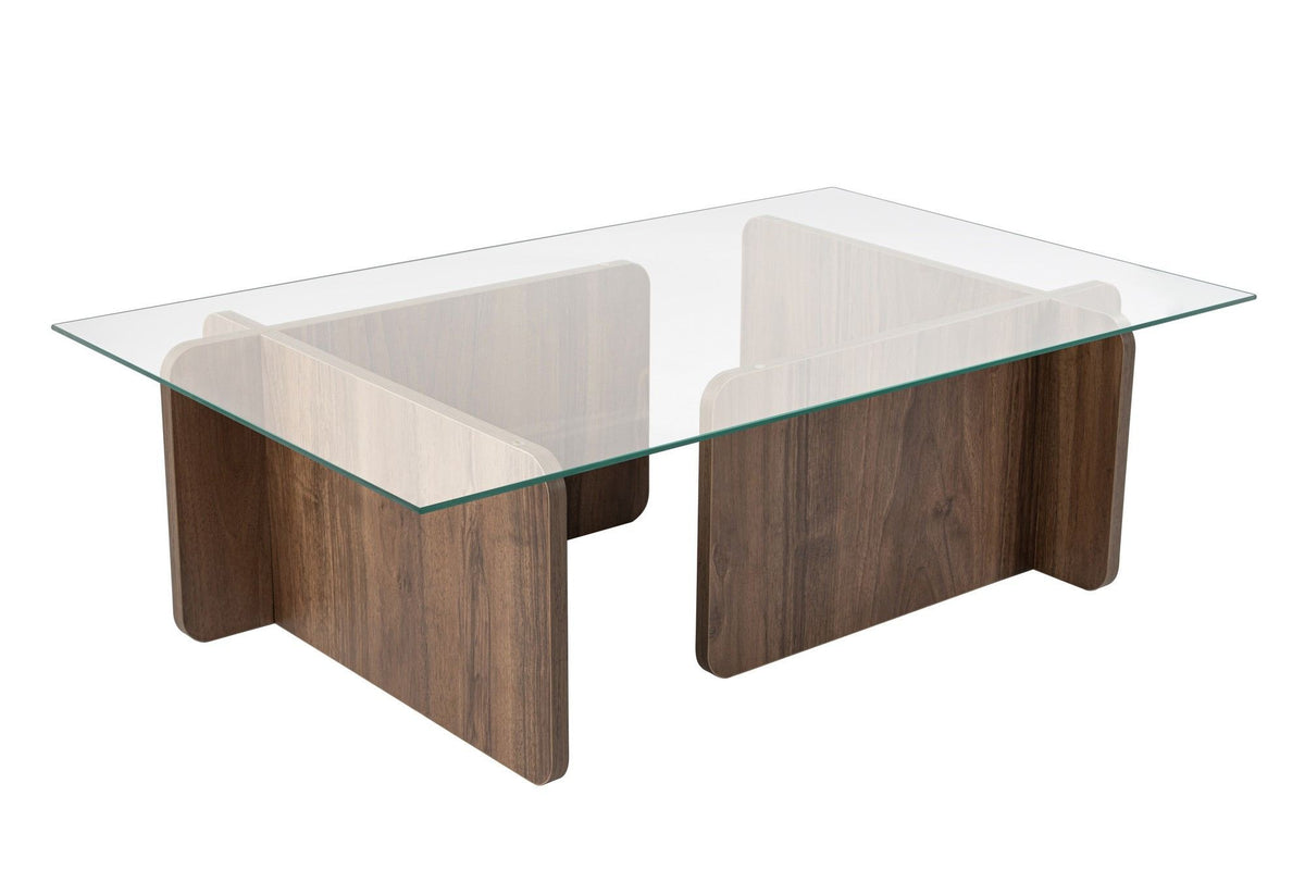 Flavio Sofatisch - Walnuss in Walnuss präsentiert im Onlineshop von KAQTU Design AG. Couchtisch ist von Nordure