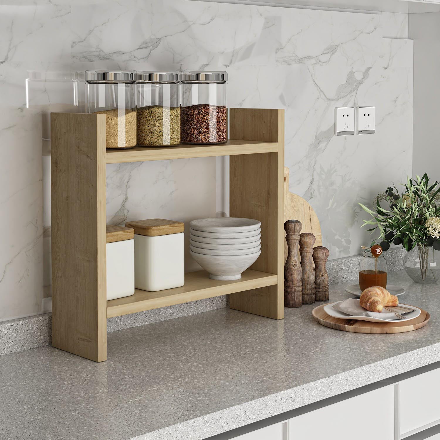 Denver - Sapphire in Saphir präsentiert im Onlineshop von KAQTU Design AG. Wandregal ist von Hanah Home
