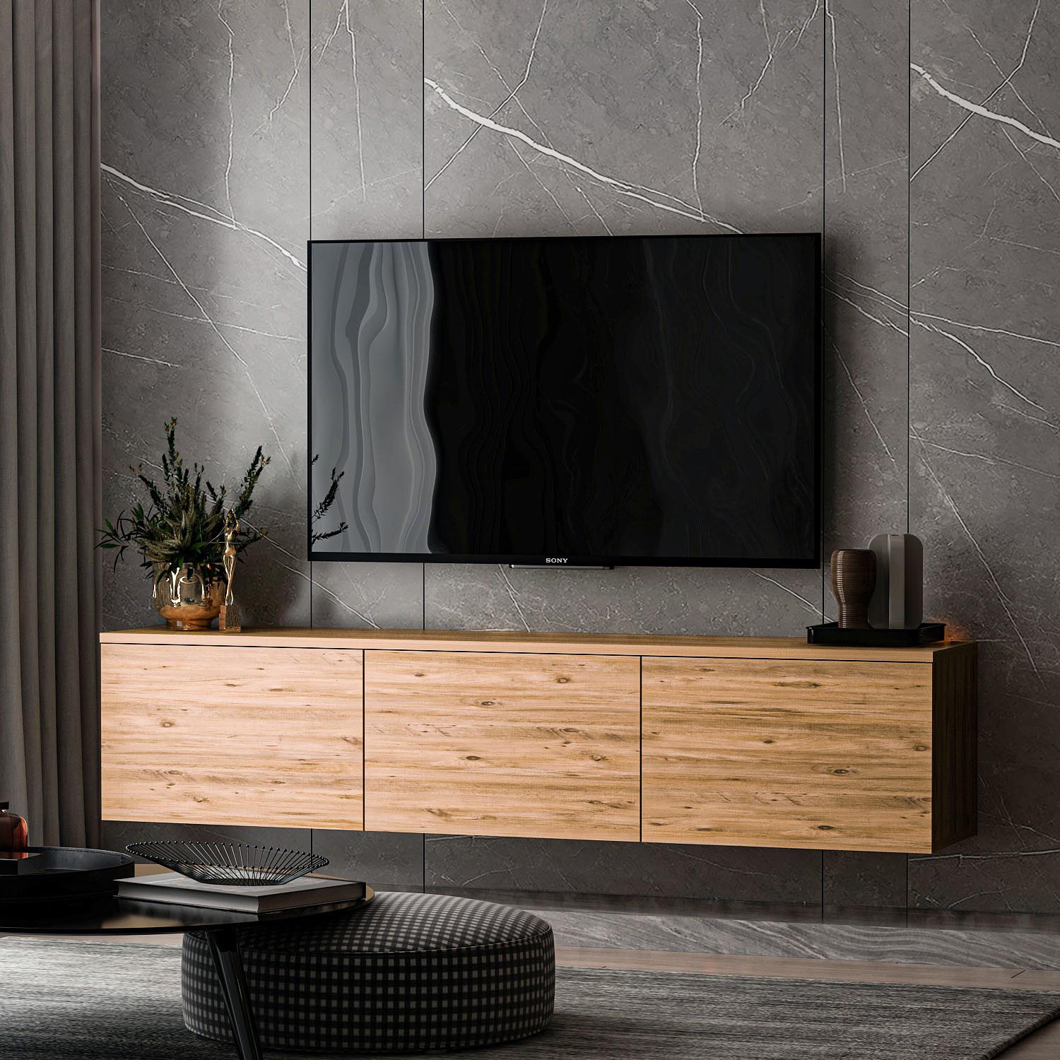 Neon - Atlantic Pine in Atlantische Kiefer präsentiert im Onlineshop von KAQTU Design AG. Sideboard ist von Hanah Home