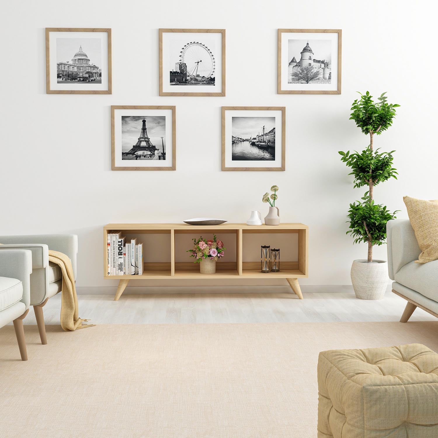 Tina - Sapphire in Saphir präsentiert im Onlineshop von KAQTU Design AG. Sideboard ist von Hanah Home