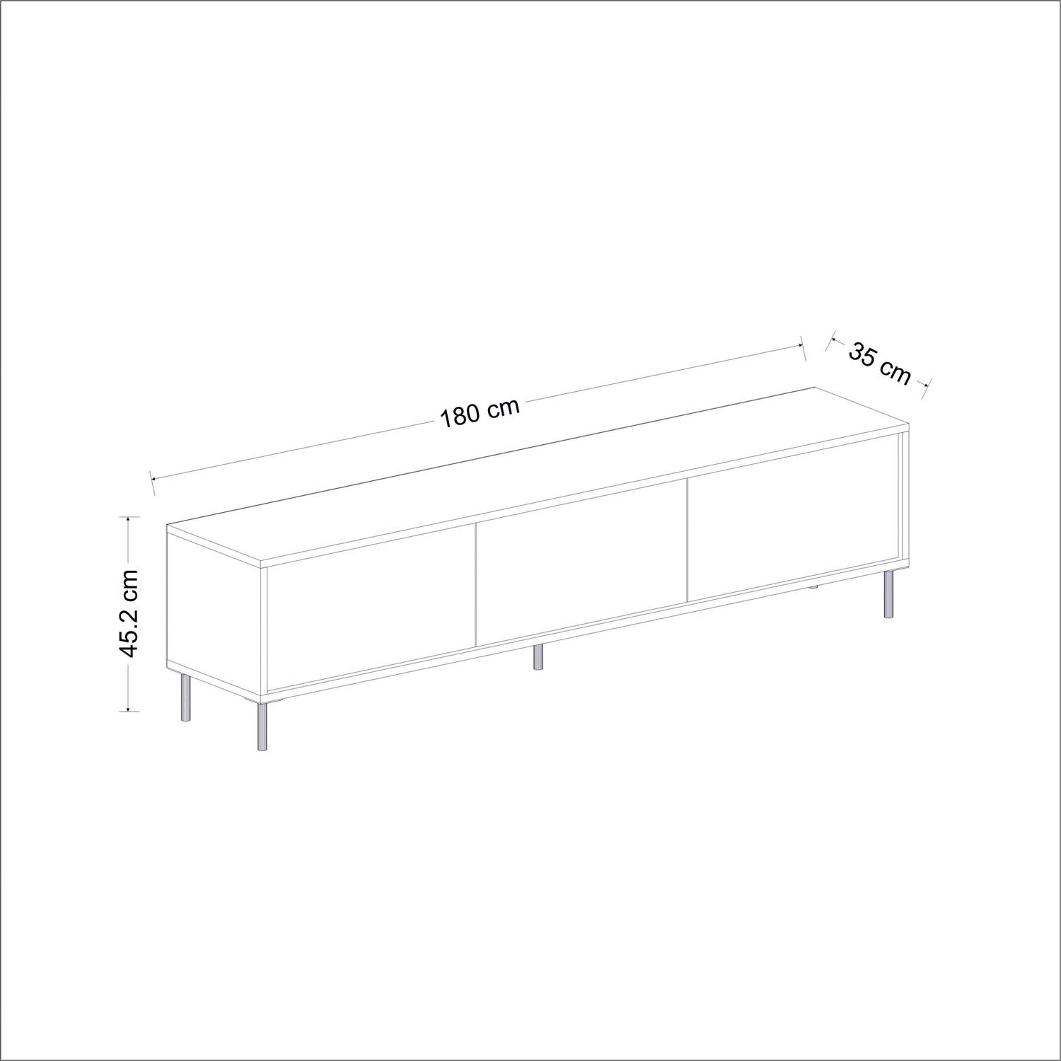 Imaj - Travertine, Gold in Travertin Gold präsentiert im Onlineshop von KAQTU Design AG. Sideboard ist von Hanah Home