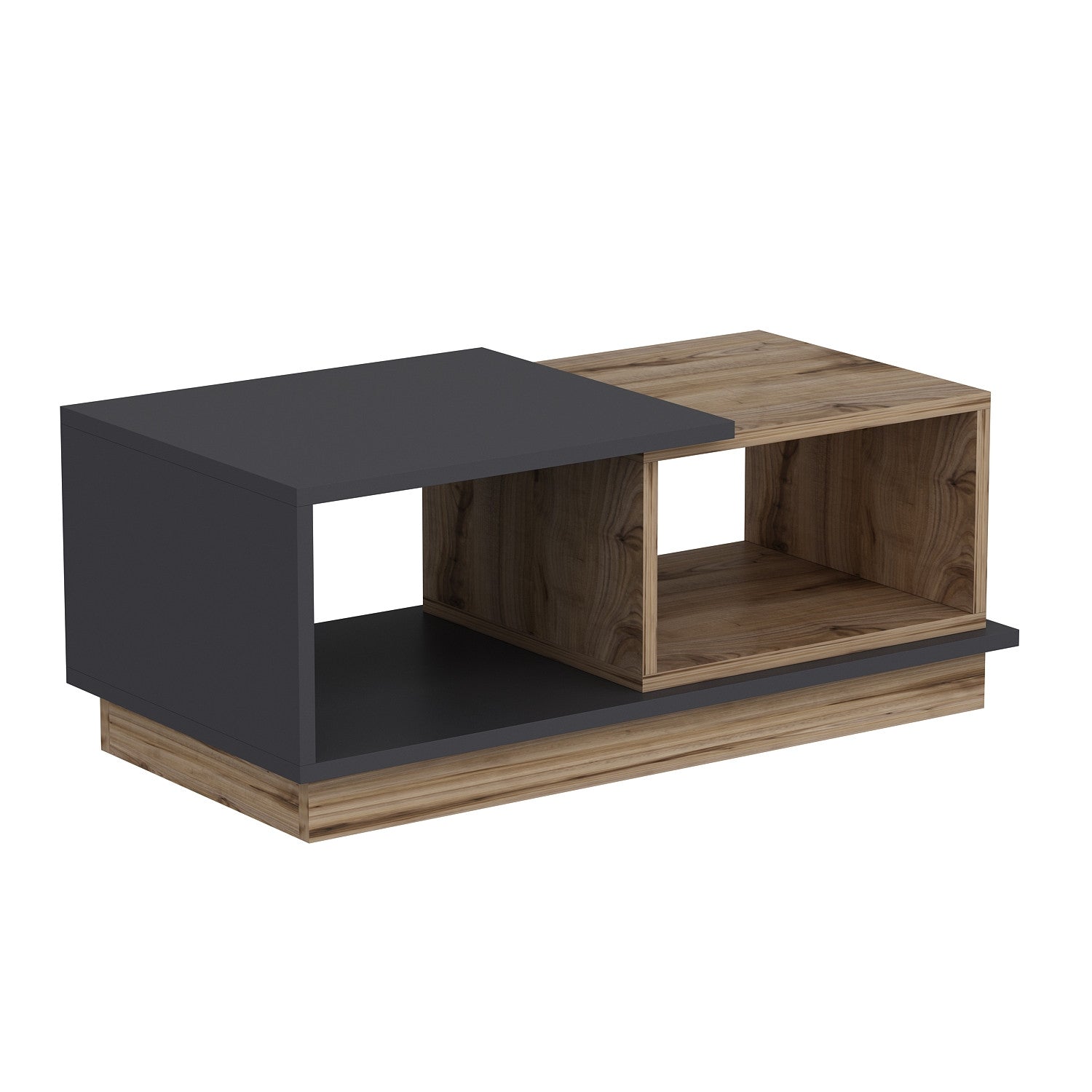 Consept - Anthracite in Anthrazit Eiche präsentiert im Onlineshop von KAQTU Design AG. Beistelltisch ist von Hanah Home
