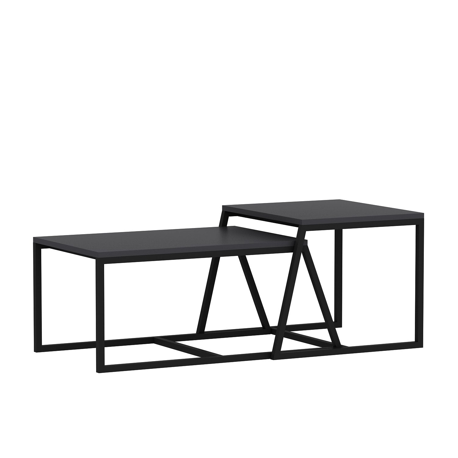 Minimal - Anthracite in Anthrazit präsentiert im Onlineshop von KAQTU Design AG. Beistelltisch ist von Hanah Home