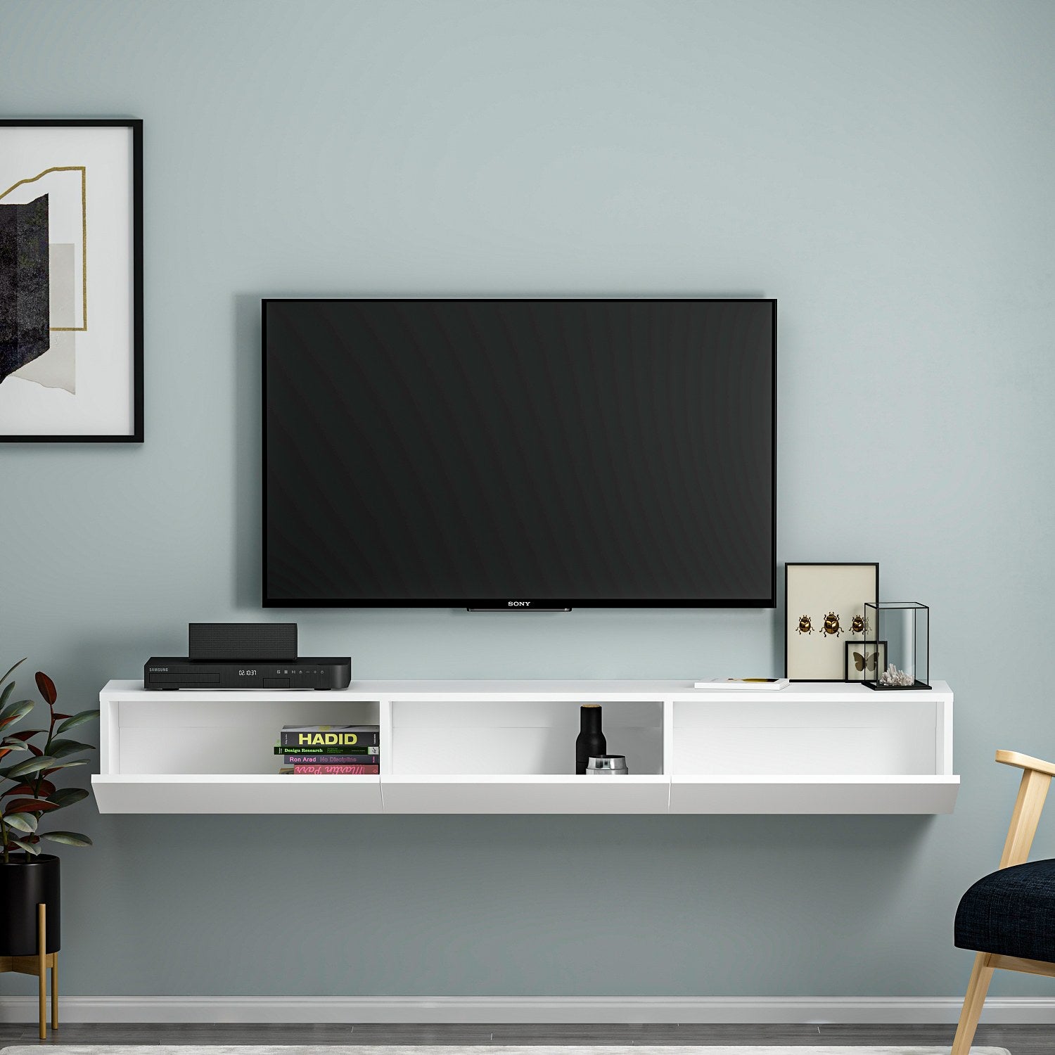 Terra - White in Weiss präsentiert im Onlineshop von KAQTU Design AG. Sideboard ist von Hanah Home