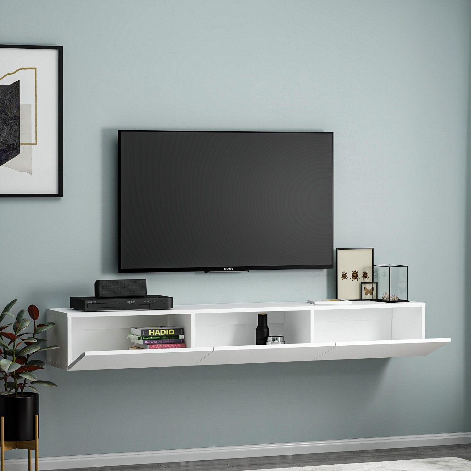 Terra - White in Weiss präsentiert im Onlineshop von KAQTU Design AG. Sideboard ist von Hanah Home