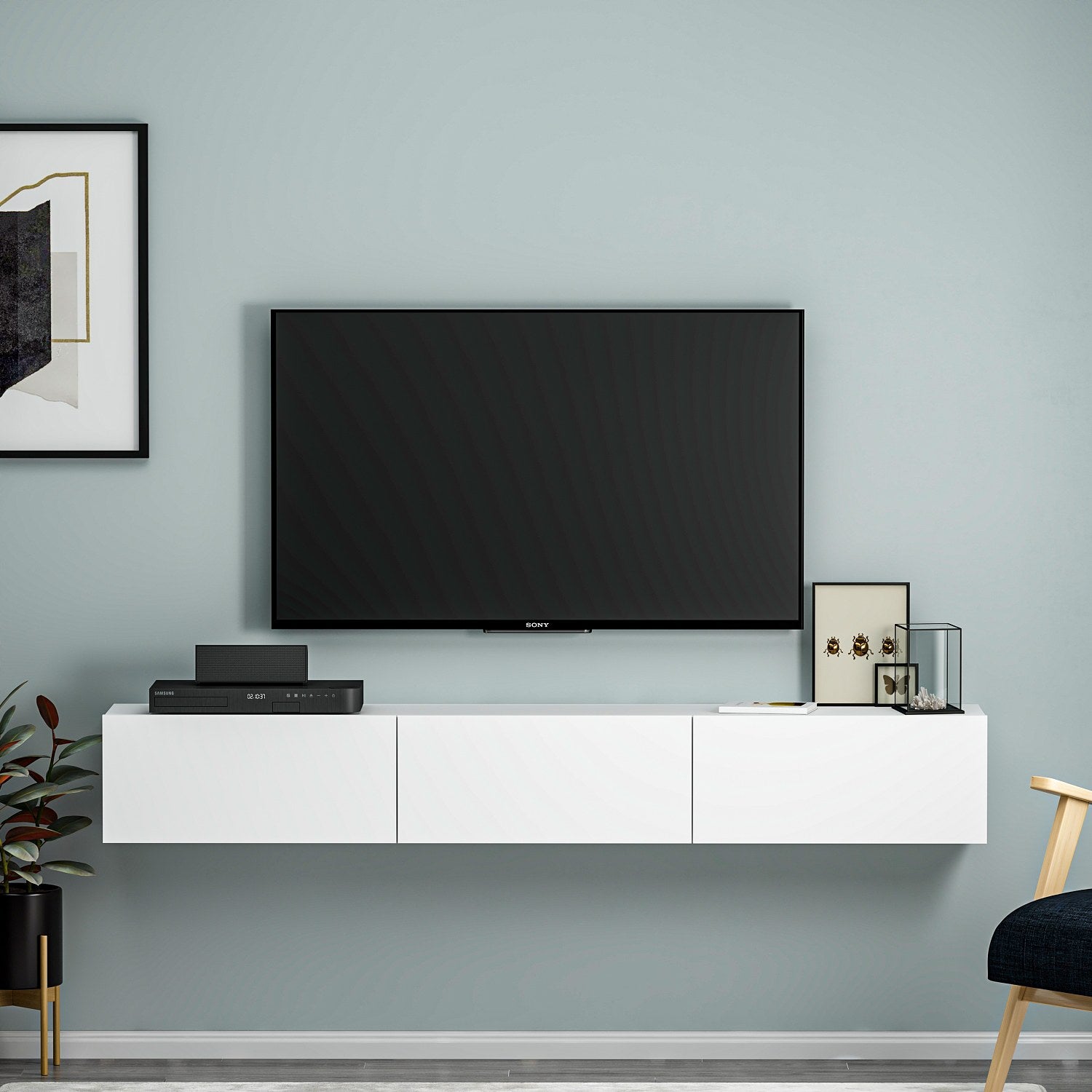 Terra - White in Weiss präsentiert im Onlineshop von KAQTU Design AG. Sideboard ist von Hanah Home
