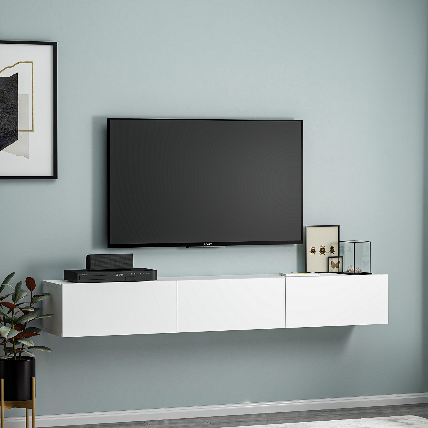 Terra - White in Weiss präsentiert im Onlineshop von KAQTU Design AG. Sideboard ist von Hanah Home
