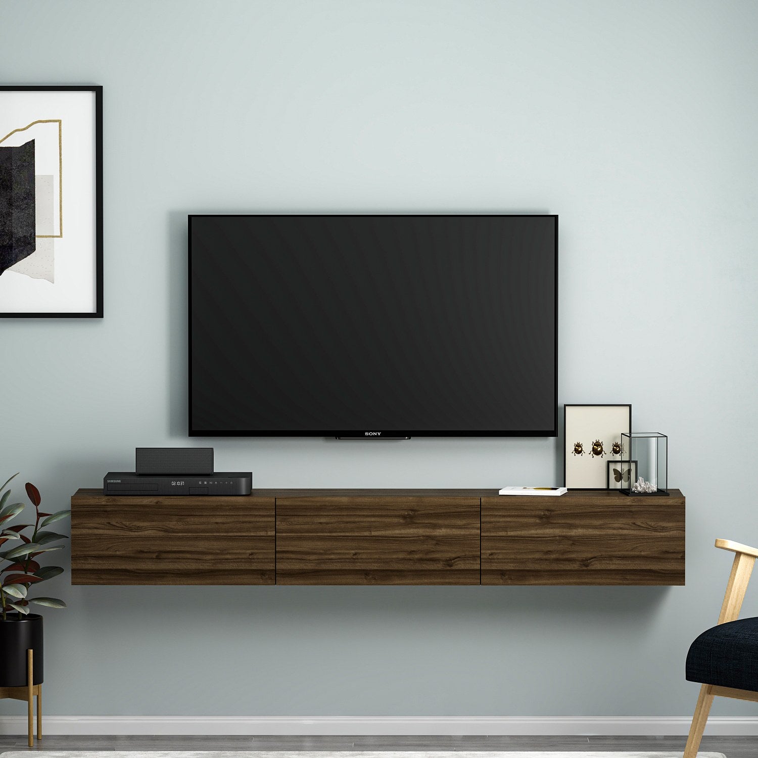 Terra - Walnut in Walnuss präsentiert im Onlineshop von KAQTU Design AG. Sideboard ist von Hanah Home