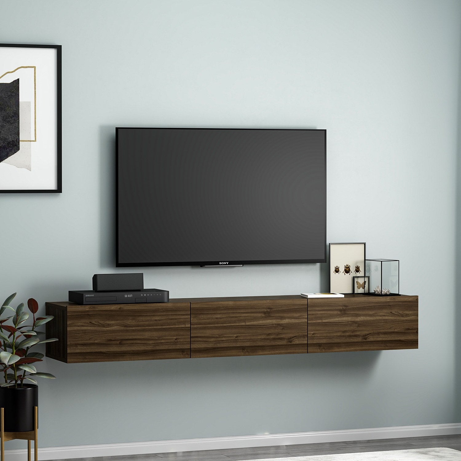 Terra - Walnut in Walnuss präsentiert im Onlineshop von KAQTU Design AG. Sideboard ist von Hanah Home