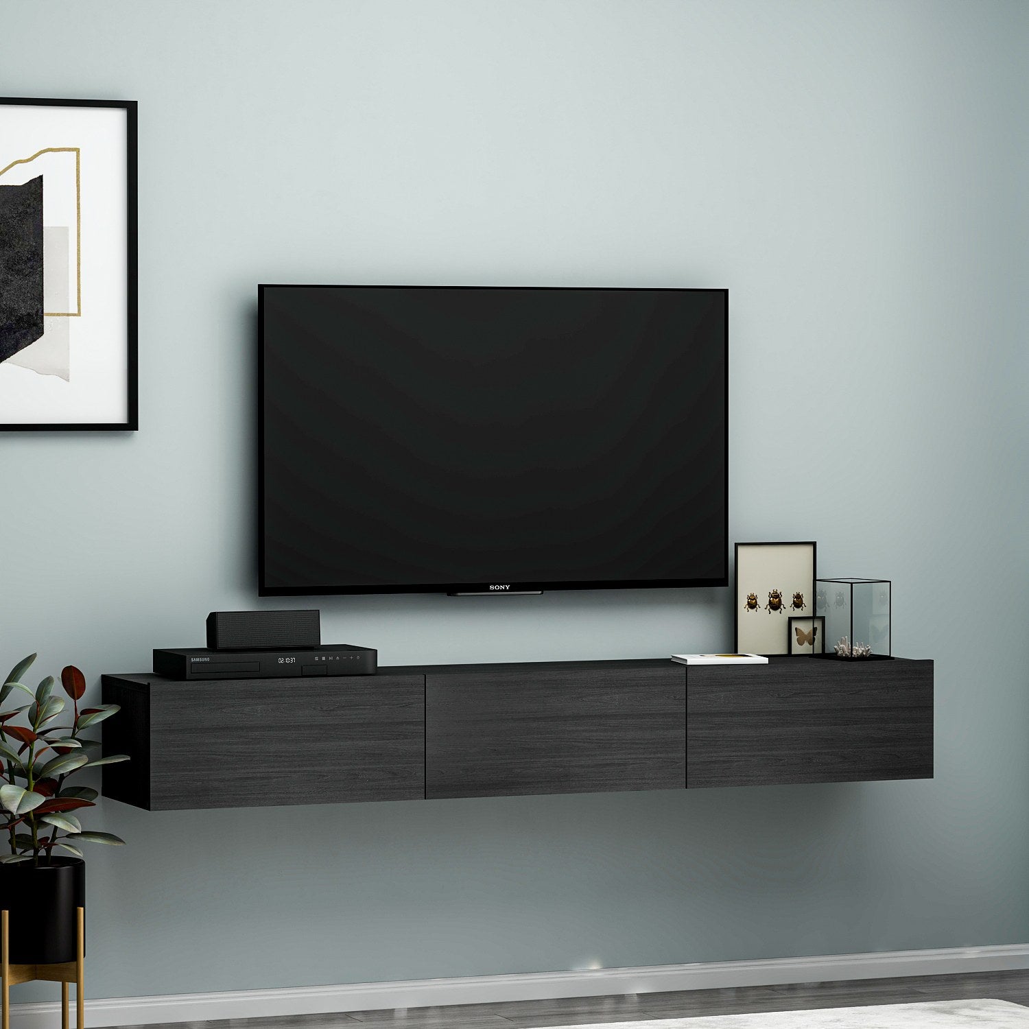 Terra - Black in Schwarz präsentiert im Onlineshop von KAQTU Design AG. Sideboard ist von Hanah Home
