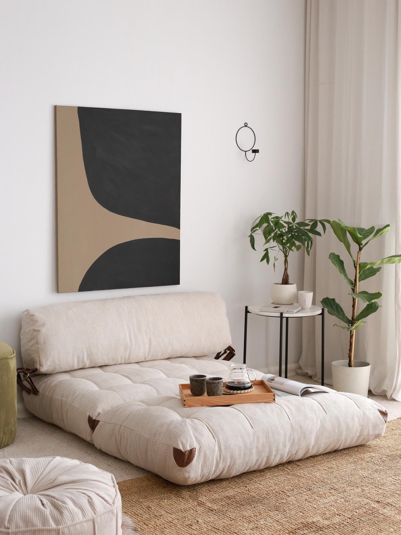 Fold Kadife 2 - White in Weiss präsentiert im Onlineshop von KAQTU Design AG. Bettsofa ist von Atelier Del Sofa