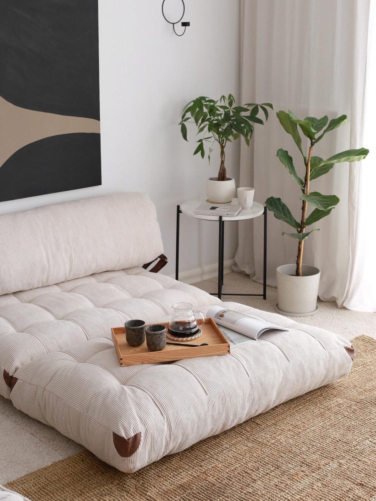 Fold Kadife 2 Bettsofa - Weiss in Weiss präsentiert im Onlineshop von KAQTU Design AG. Bettsofa ist von Atelier Del Sofa