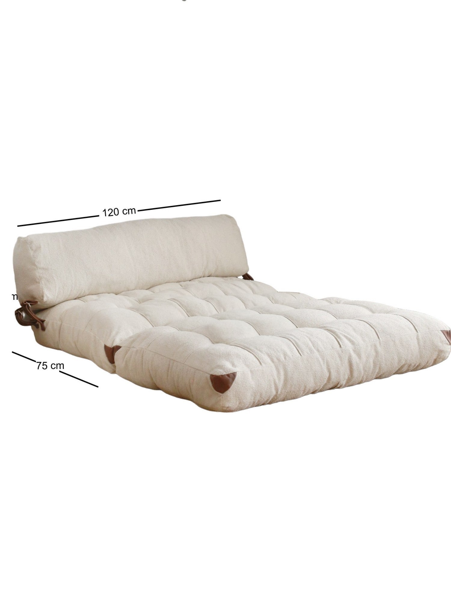 Fold Teddy 2 - Cream in Sahne präsentiert im Onlineshop von KAQTU Design AG. Bettsofa ist von Atelier Del Sofa