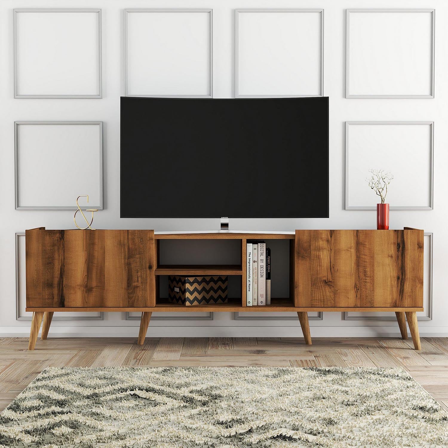 Lotus - 1340 in Walnuss präsentiert im Onlineshop von KAQTU Design AG. Sideboard ist von Hanah Home