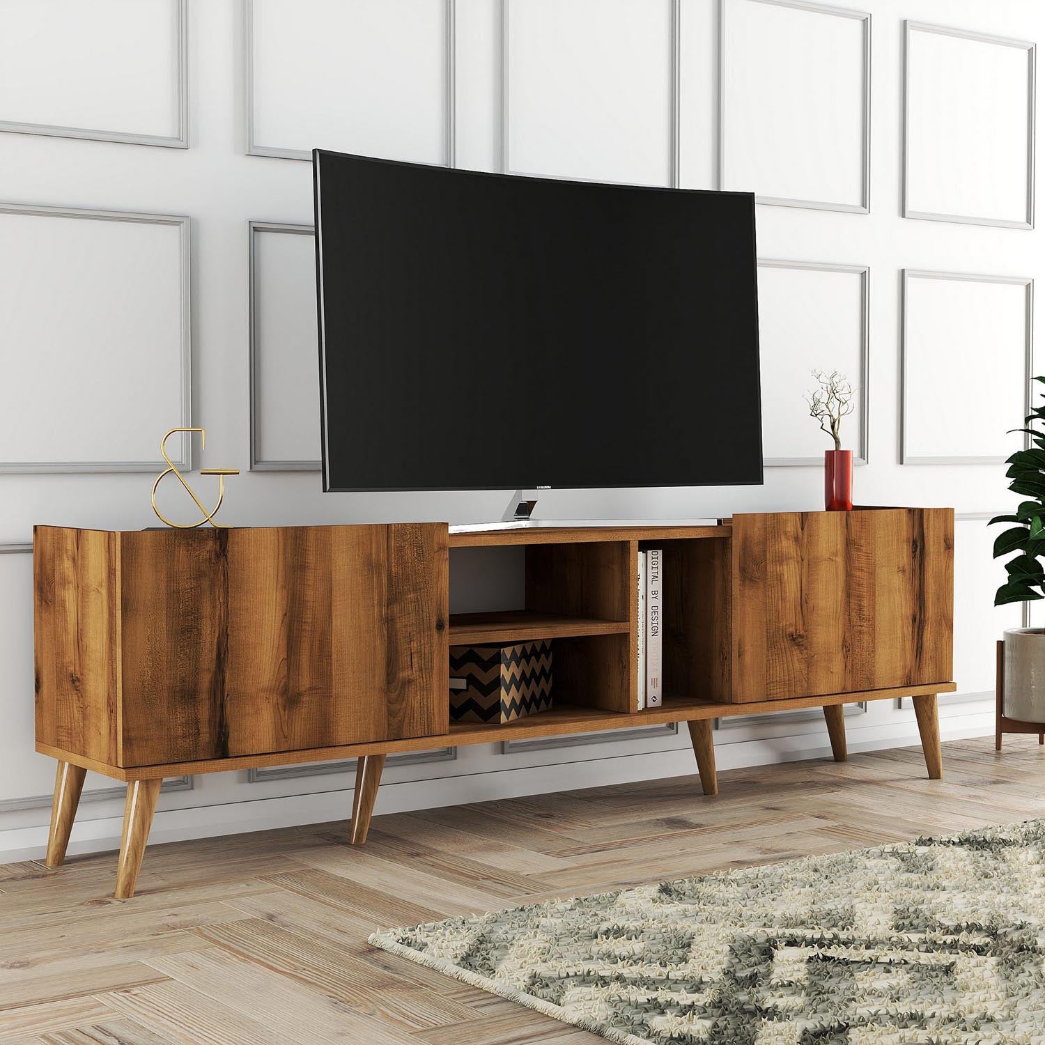 Lotus - 1340 in Walnuss präsentiert im Onlineshop von KAQTU Design AG. Sideboard ist von Hanah Home