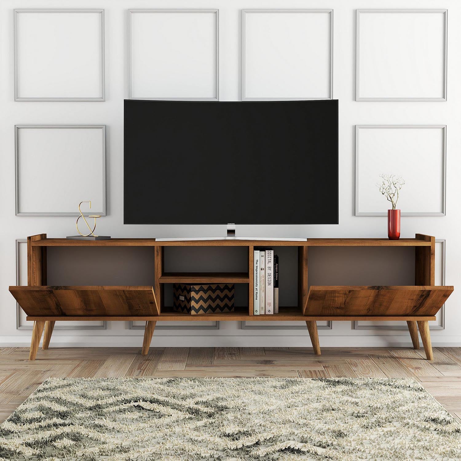 Lotus - 1340 in Walnuss präsentiert im Onlineshop von KAQTU Design AG. Sideboard ist von Hanah Home