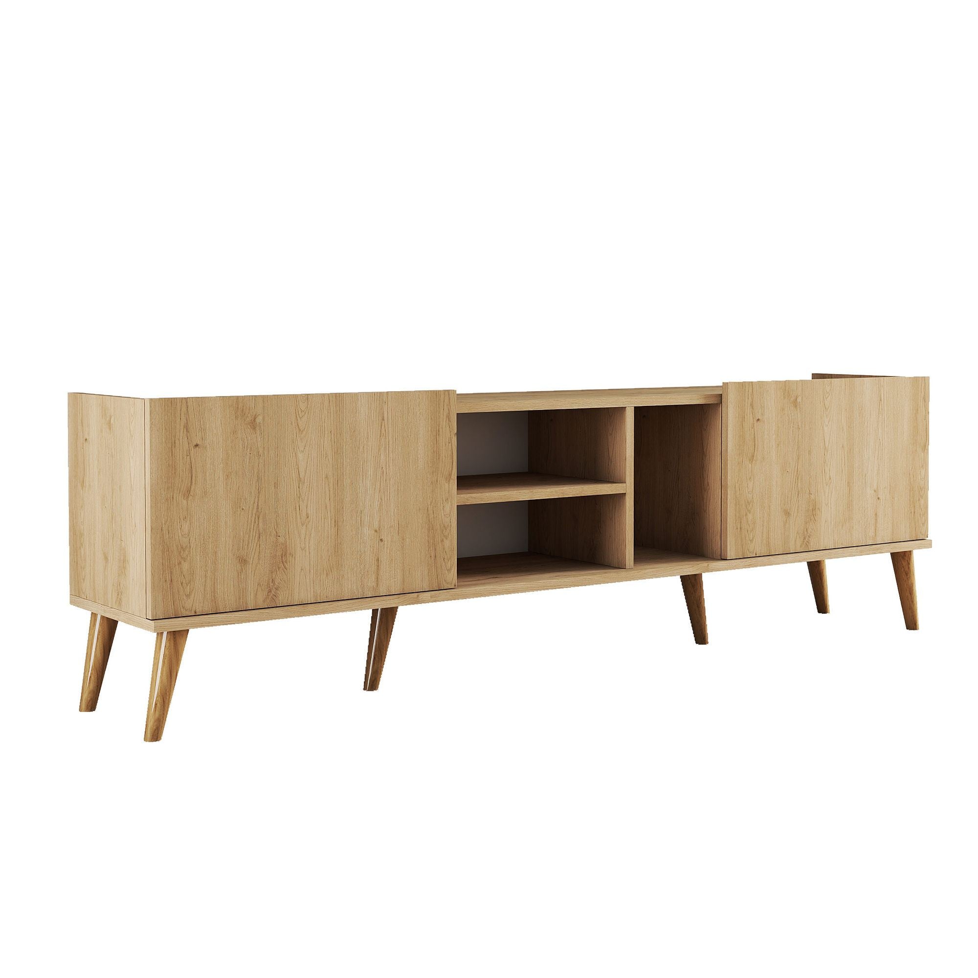 Lotus - 1350 in Eiche präsentiert im Onlineshop von KAQTU Design AG. Sideboard ist von Hanah Home