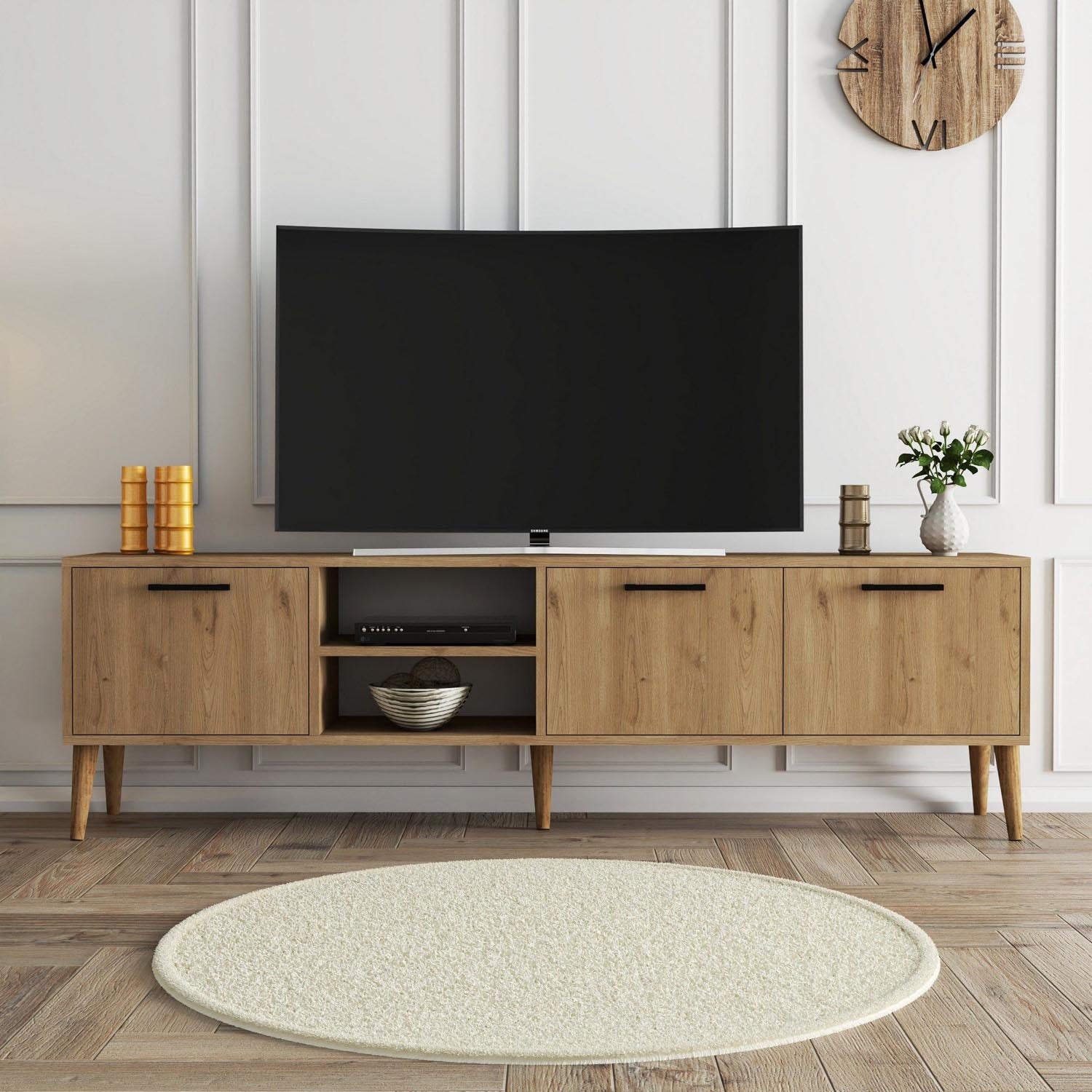 Exxen - 1587 in Eiche präsentiert im Onlineshop von KAQTU Design AG. Sideboard ist von Hanah Home